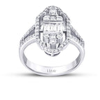 0,80 ct. Diamant Trend Baguette Ring