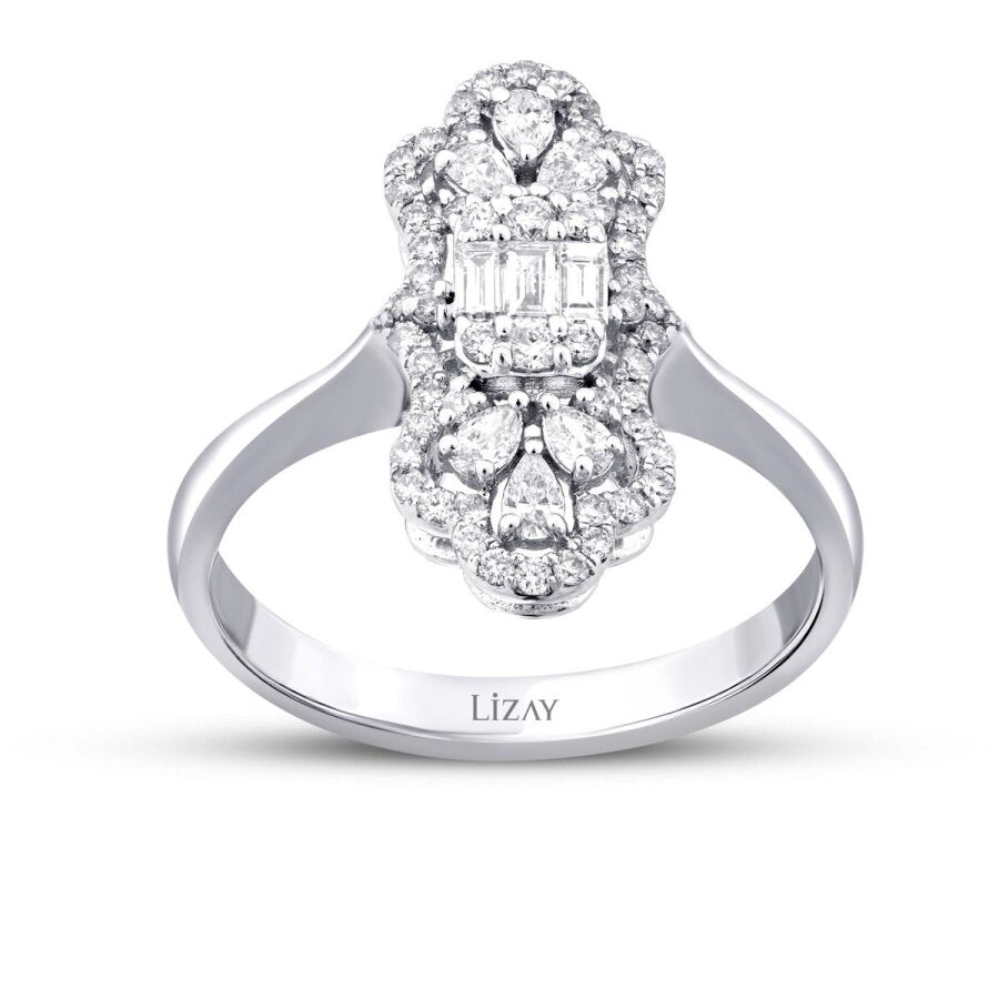 0,57 ct. Diamant Trend Baguette Ring