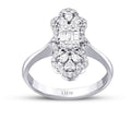 0,57 ct. Diamant Trend Baguette Ring