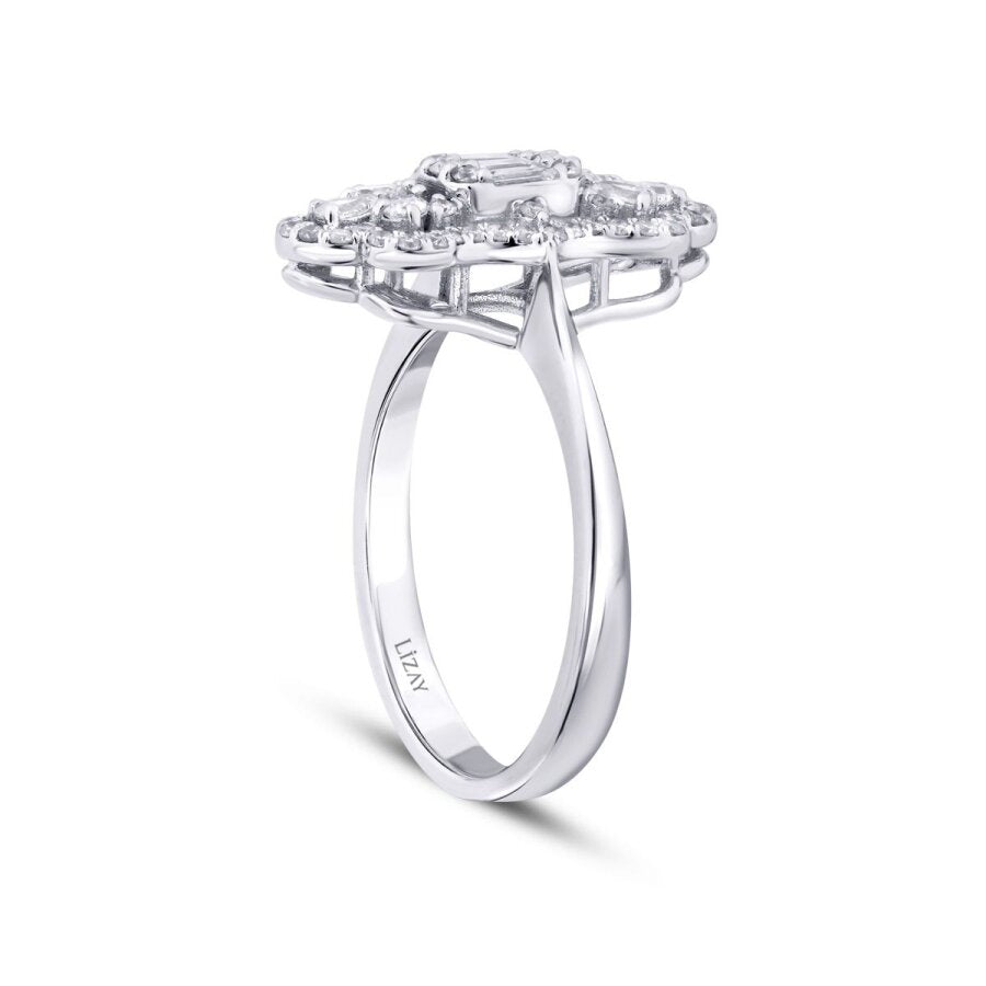 0,57 ct. Diamant Trend Baguette Ring
