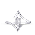 0,13 ct. Diamant Baguette Ring