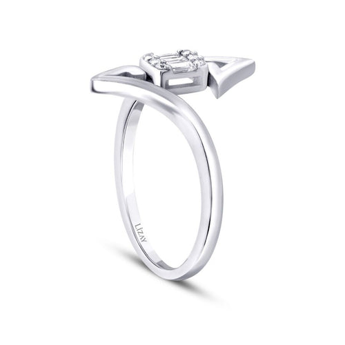 0.13 Karat Diamant Baguette Ring