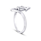 0,13 ct. Diamant Baguette Ring