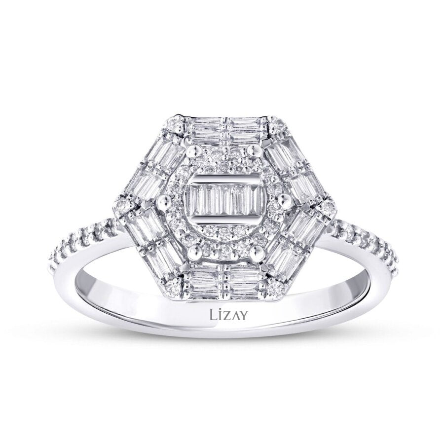 0,34 ct. Diamant Baguette Ring