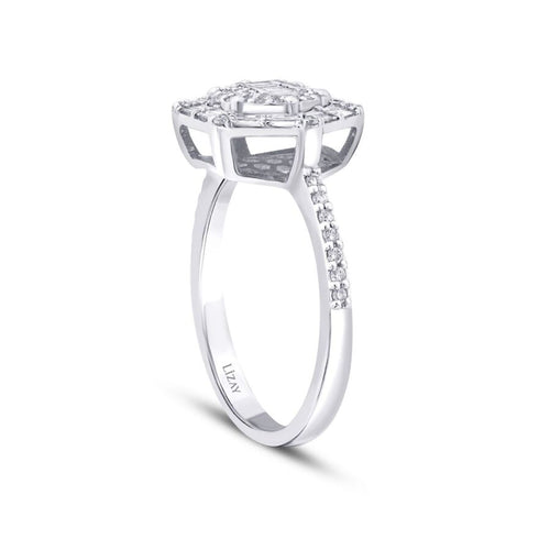 0,34 ct. Diamant Baguette Ring