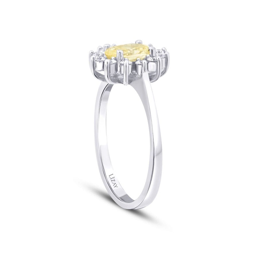 1.38 Karat Diamant Fancy Ring