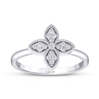 0,15 ct. Diamant-Kleeblatt-Ring