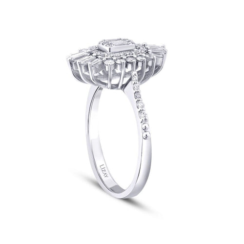 0,68 ct. Diamant Baguette Trend Ring