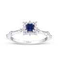 0,47 ct. Diamant Saphir Ring