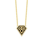 Trend-Halskette mit Elibelinde-Motiv aus Gold