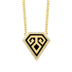 Trend-Halskette mit Elibelinde-Motiv aus Gold