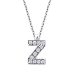 0,07 ct. Diamant Halskette Buchstabe Z