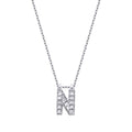 0,07 ct. Diamant Halskette Buchstabe N
