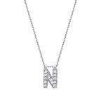 0,07 ct. Diamant Halskette Buchstabe N