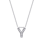 0,05 ct. Diamant Halskette Buchstabe Y