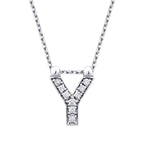0,05 ct. Diamant Halskette Buchstabe Y