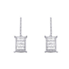 0.90 ct. Diamant Baguette Ohrringe