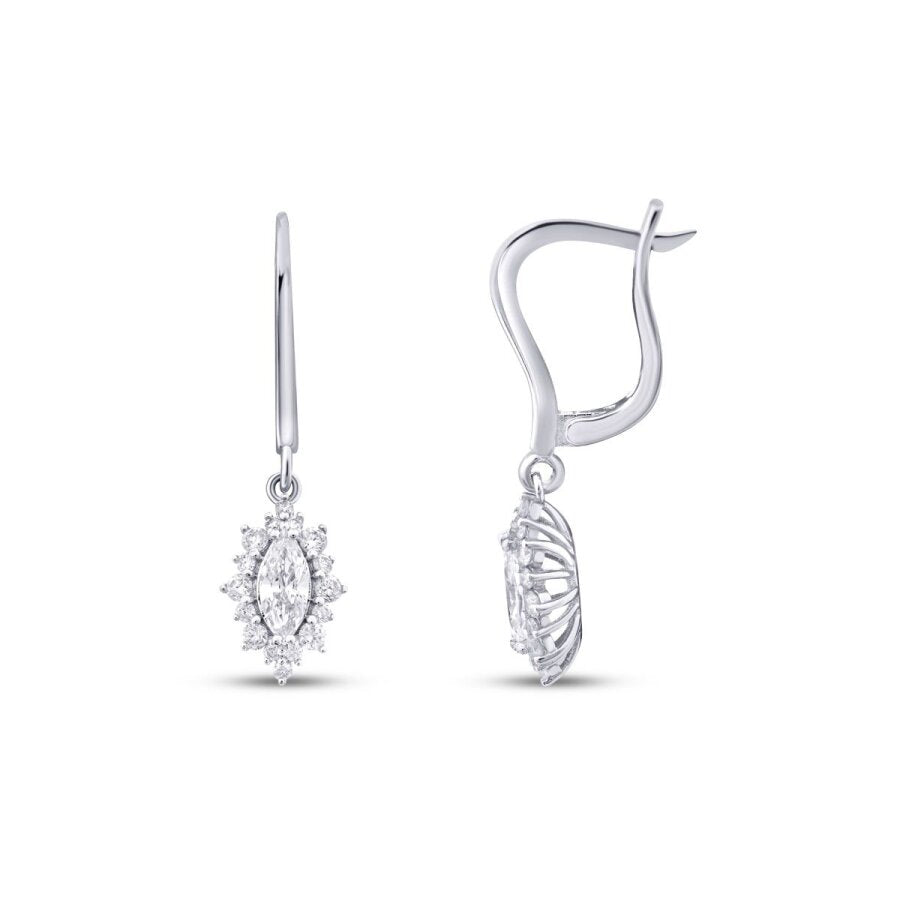0,88 ct. Diamant Marquise Ohrrringe