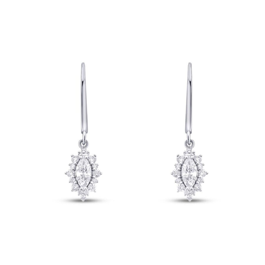 0,88 ct. Diamant Marquise Ohrrringe