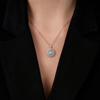0,97 ct. Diamant Baguette Sonne Halsketten