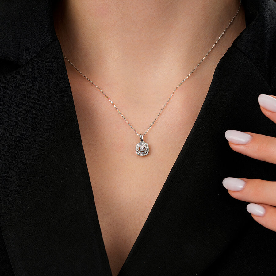 0,21 ct. Diamant Trend Halskette