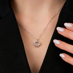 0,34 ct. Diamant Trend Baguette Halskette