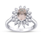 1,64 ct. Diamant Morganite Ring