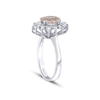 1,64 ct. Diamant Morganite Ring