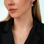 0.46 Karat Diamant Marquise Halskette