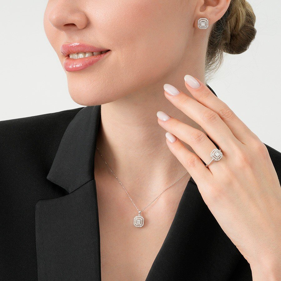 0,57 ct. Diamant Baguette Ring