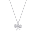 0,18 ct. Diamant Bow Halskette