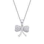 0,18 ct. Diamant Bow Halskette