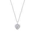 0,22 ct. Diamant Herz Halskette