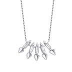 0,10 ct. Diamant Baguette Trend Halskette