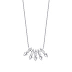 0,10 ct. Diamant Baguette Trend Halskette