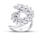 0,52 ct. Diamant Blatt Trend Ring