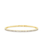 Tennis-Armband mit Verschluss aus Gold