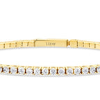 Tennis-Armband mit Verschluss aus Gold