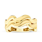 Geschwungener Trend-Ring aus Gold