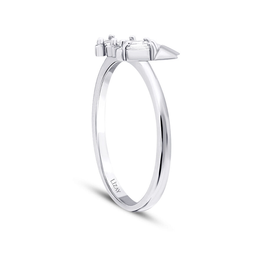 0,10 ct. Diamant Baguette Trend Ring