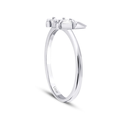 0.10 Karat Diamant Baguette Trend Ring