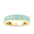 Blau-Trend-Ring mit Stein aus Gold