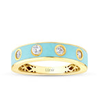 Blau-Trend-Ring mit Stein aus Gold