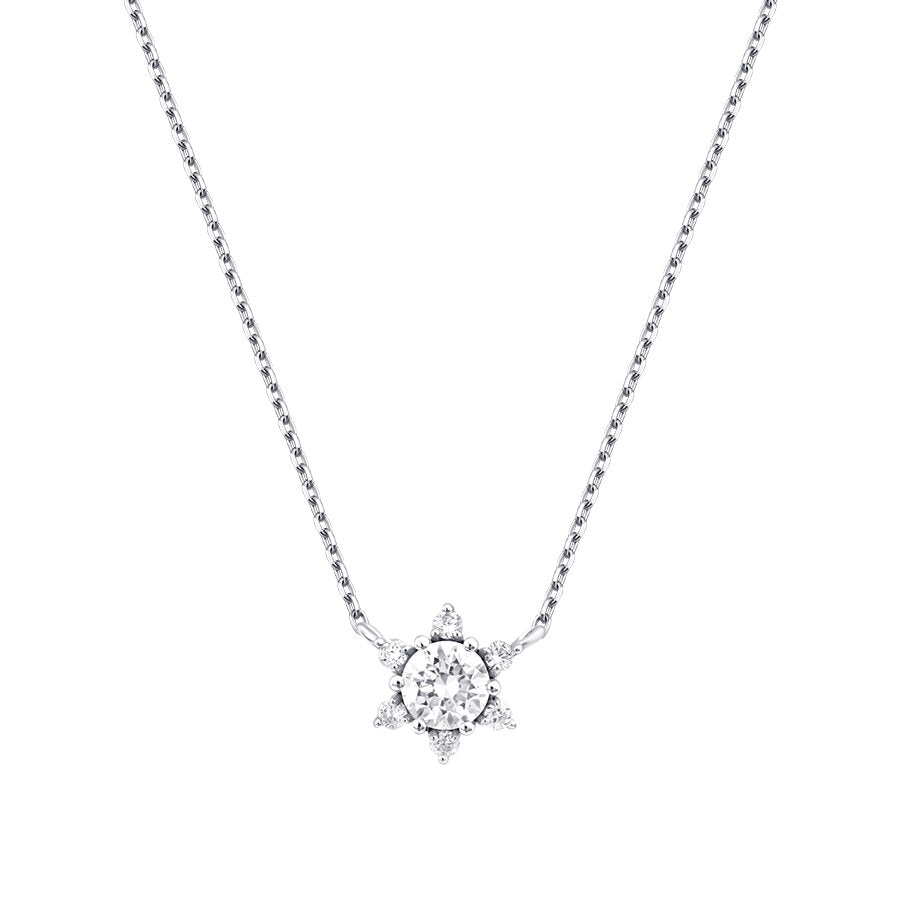0.29 Karat Diamant Solitär Halskette