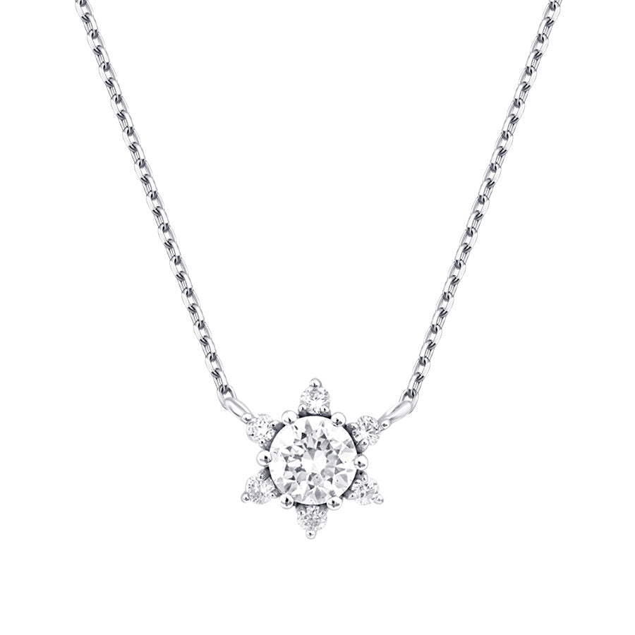 0.29 Karat Diamant Solitär Halskette