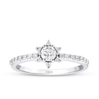 0.43 Karat Diamant Rund Solitär Verlobungsring