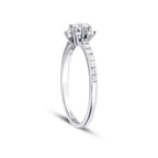 0.43 Karat Diamant Rund Solitär Verlobungsring
