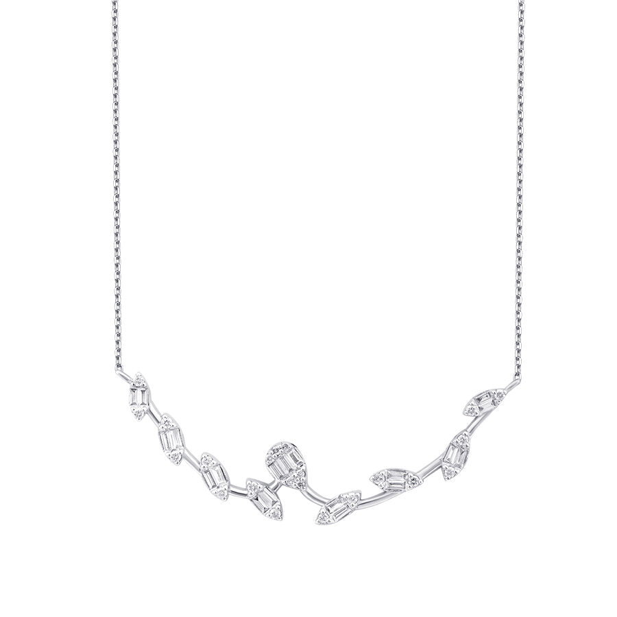 0,31 ct. Diamant Baguette Trend Halskette