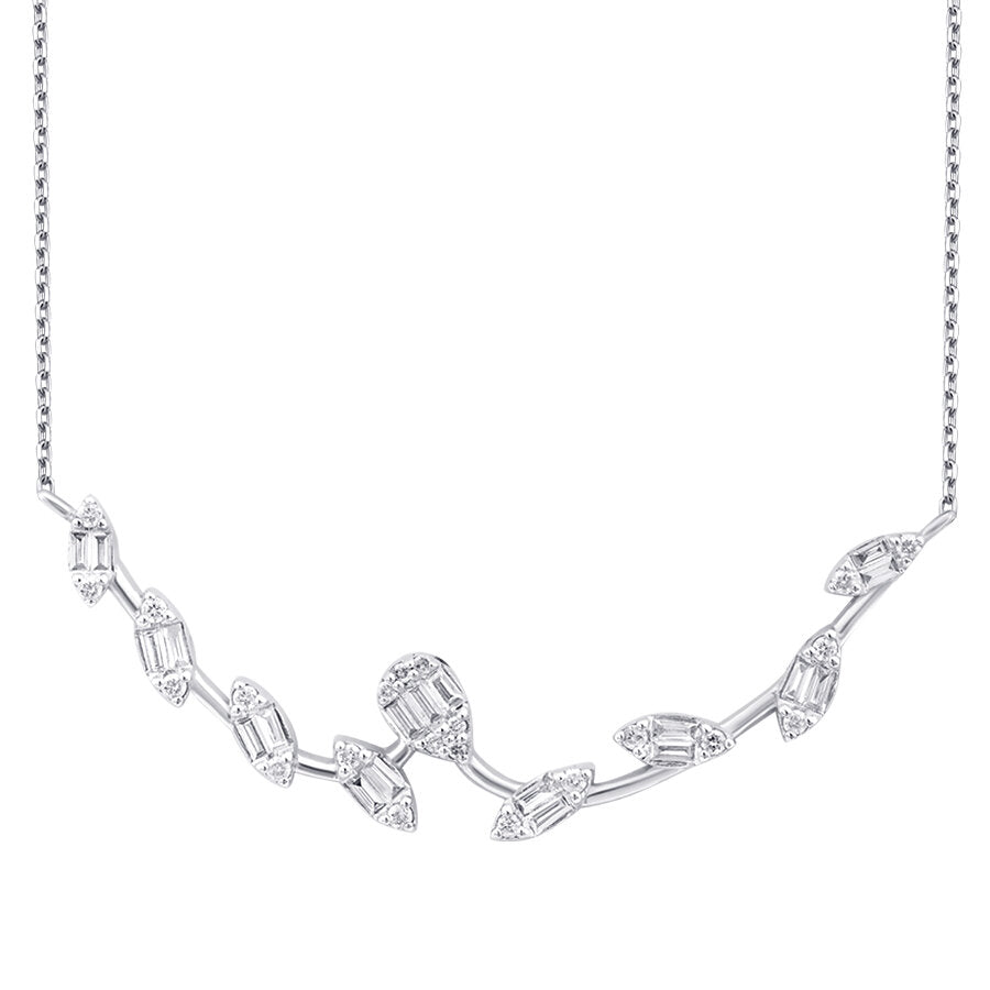 0,31 ct. Diamant Baguette Trend Halskette