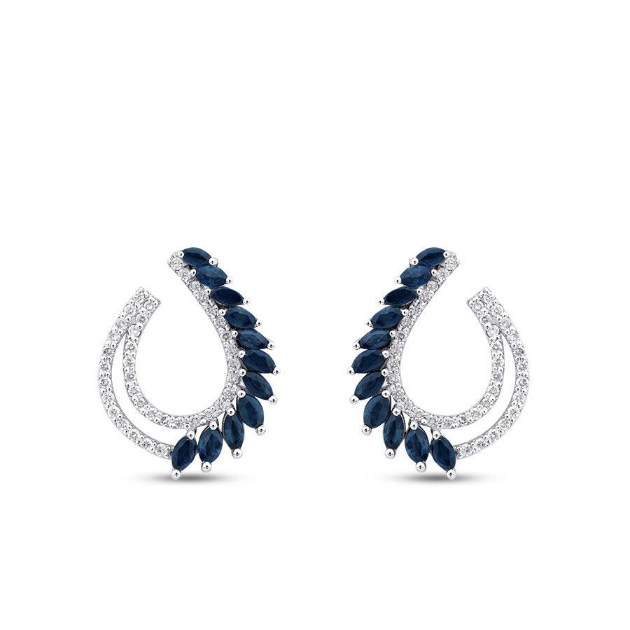 1,56 ct. Diamant Marquise Saphir Trend Ohrringe